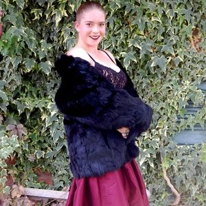 '80's Rabbit Fur Coat